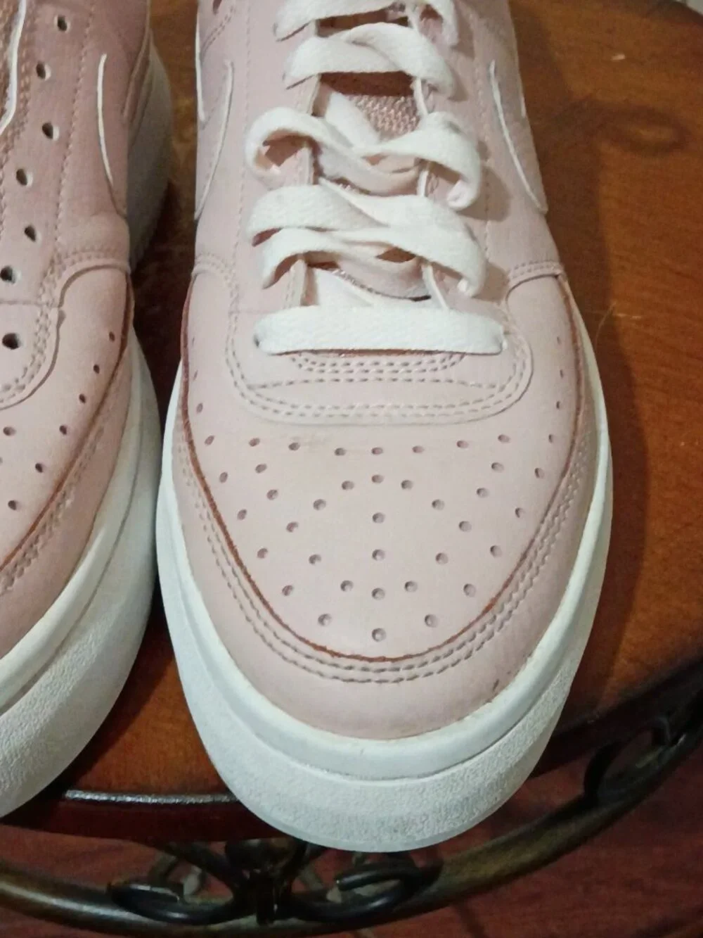 Nike Court Vision Alta Shoes Womens Size 6.5 Pink Platform Sneakers DM0113-600